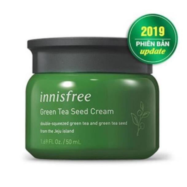 ✅ (HÀNG CHUẨN NỘI ĐỊA EU) Kem Dưỡng Cấp nước, Phục Hồi Da Mụn Hạt Trà Xanh Innisfree Green Tea Seed Cream