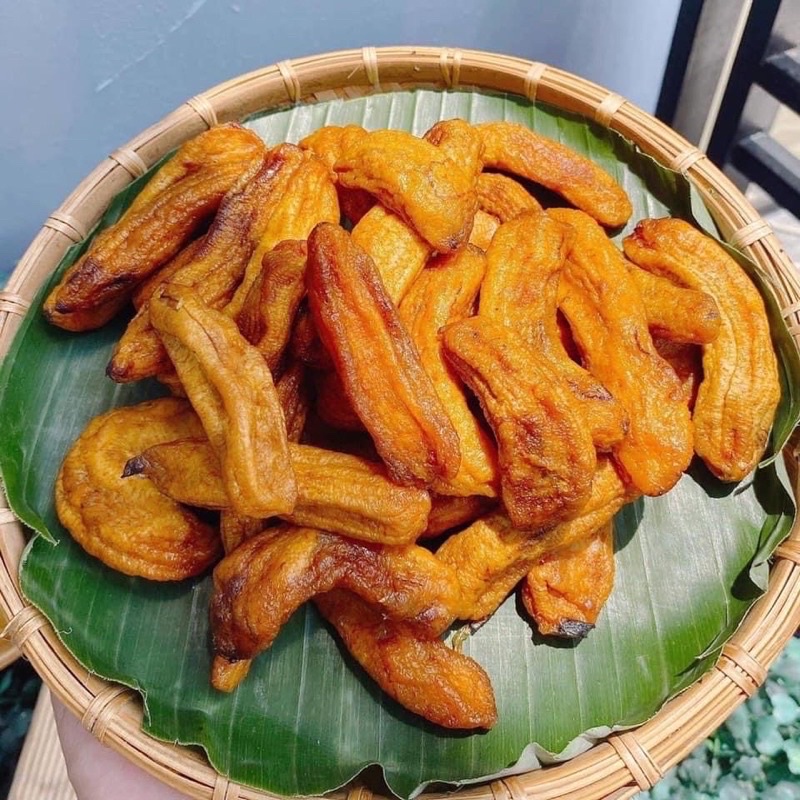 🍌Chuối Sấy Dẻo Nguyên Trái (vị ngọt tự nhiên)_Ăn Vặt Chun Chun