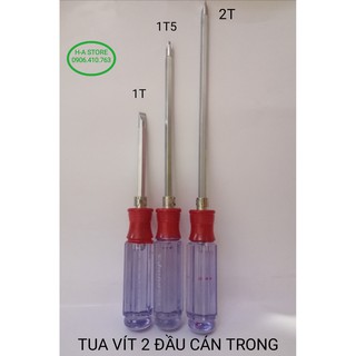 Tua vít 2 đầu cán trong 1 tấc/ 1 tấc 5/ 2 tấc