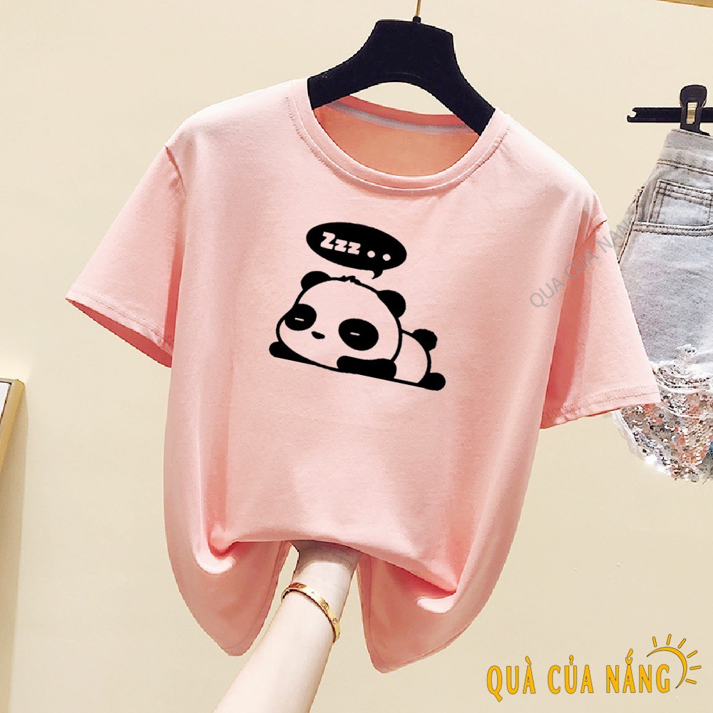 Áo Thun Nữ In Hình Panda Zzz.. Phong Cách AT-083