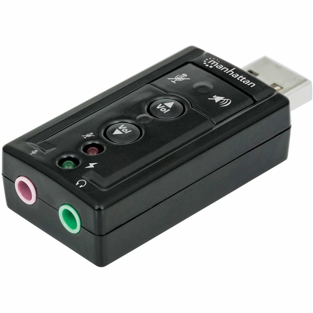 USB CAM Ra Sound 2 Cổng Jack 3.5 Âm Thanh 7.1 Âm Thanh Sóng Động