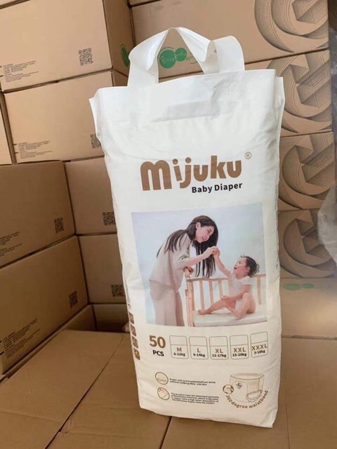 Tã quần cao cấp MIJUKU M50/ L50/ XL50/ XXL50/ XXXL50