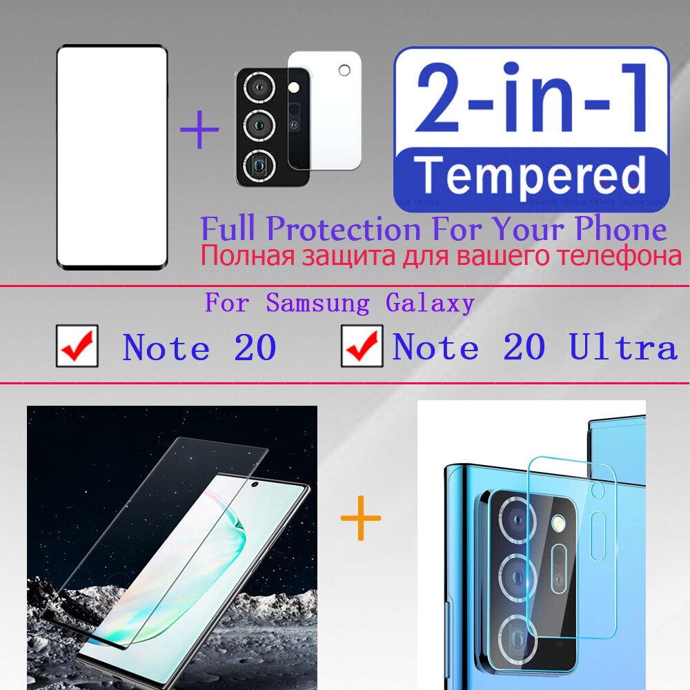Miếng Dán Cường Lực 9d 2 Trong 1 Bảo Vệ Màn Hình Cho Samsung Galaxy Note 20 Ultra 5g