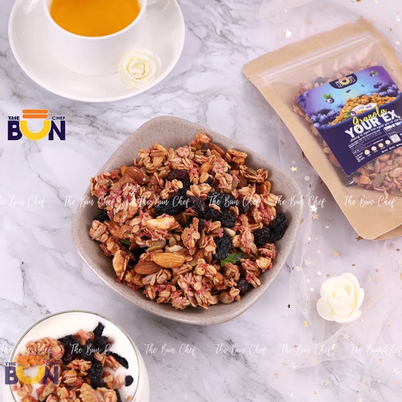 Granola việt quất ăn kiêng giảm cân ngũ cốc yến mạch 70% hạt và hoa quả - ảnh sản phẩm 7