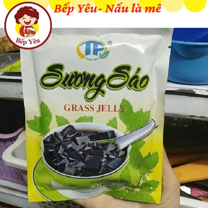 Bột Sương Sáo Đen, Trắng Grass Jelly Thuận Phát Gói 50g