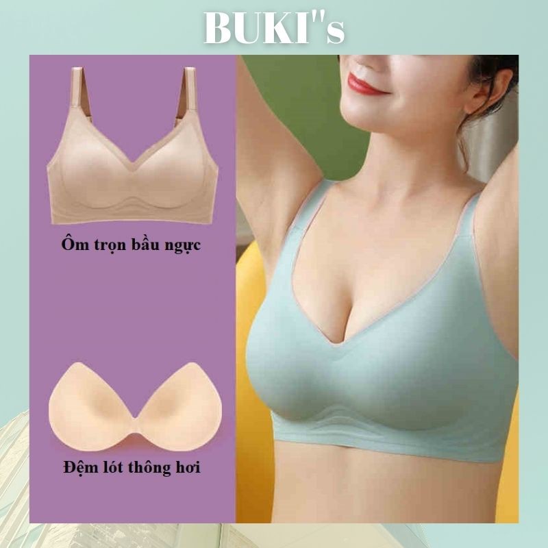 Áo Lót Bầu Su - Áo Lót Nữ Đúc Su Non Cao Cấp Đệm Mỏng, Hỗ Trợ Nâng Đẩy Ngực BUKI