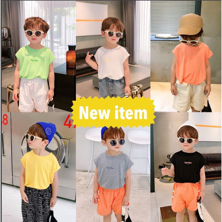 Áo thun tanktop Bywho chất thun lạnh cực mát cho bé A476
