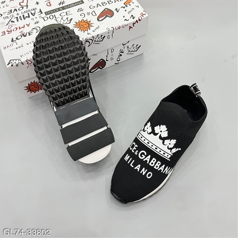 Giày Slipon Dolce Nam Nổi Chữ Đế Phân Khúc