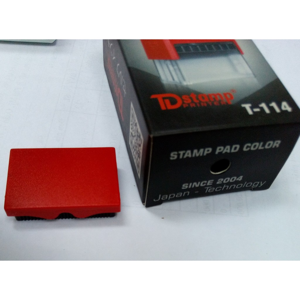 Khay Mực/ Thẻ Mực/ Tampon TDstamp T-114 Dùng Cho Dấu TDstamp T-114