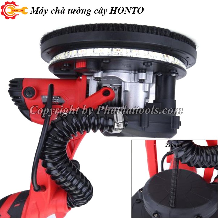 Máy chà tường cây HONTO YS-892-Khả năng kéo dài 2m1-Công suất 1250W-Tặng kèm 10 tờ giấy nhám D230-Bảo hành 6 tháng