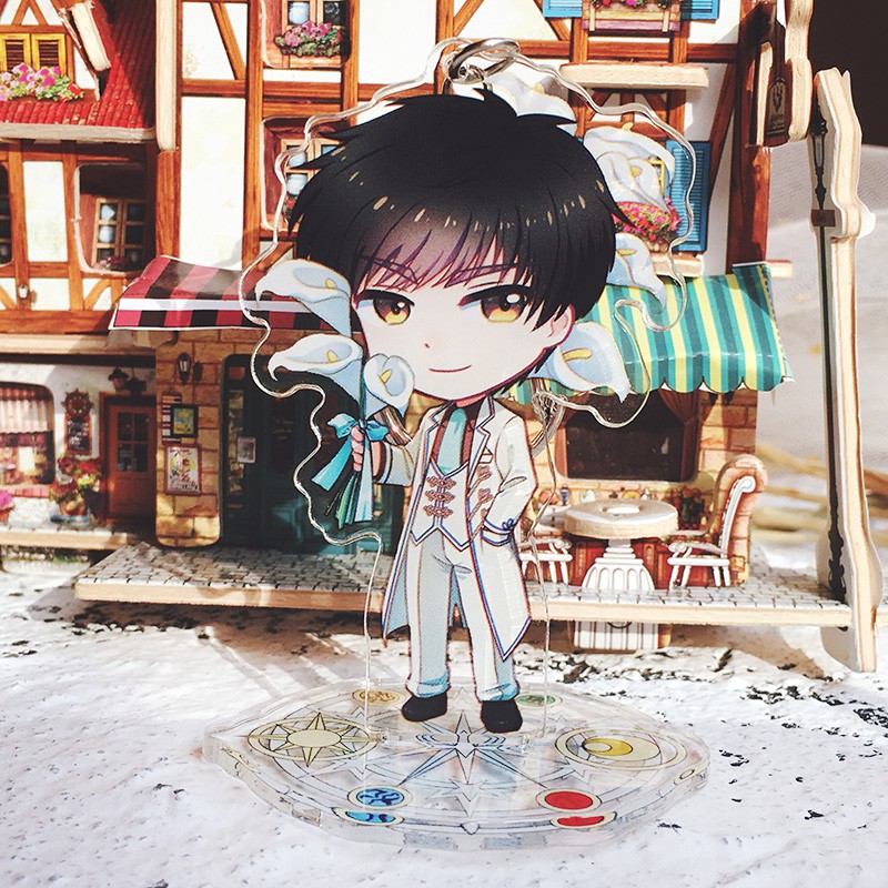 Standee kèm móc khóa mica Sakura Card Captor - Thủ lĩnh thẻ bài - Yue - yukito - touya - Tomoya - Sakura - Syaoran