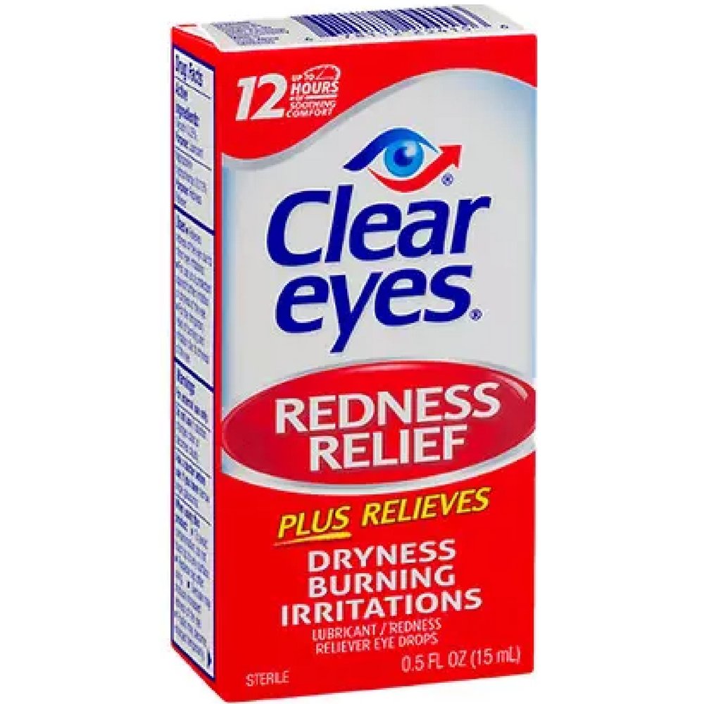 [Bill Mỹ- HSD 5/2023] Nước Nhỏ Mắt Clear Eyes Redness Relief - Nhỏ mắt cận, lens - Giảm Đỏ Mắt, Mỏi Mắt