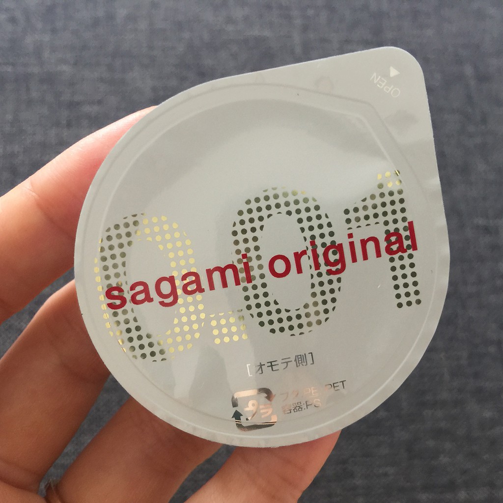 [Bao cao su cao cấp] Bao cao su Sagami 001mm mỏng nhất thế giới (LẺ 1c)