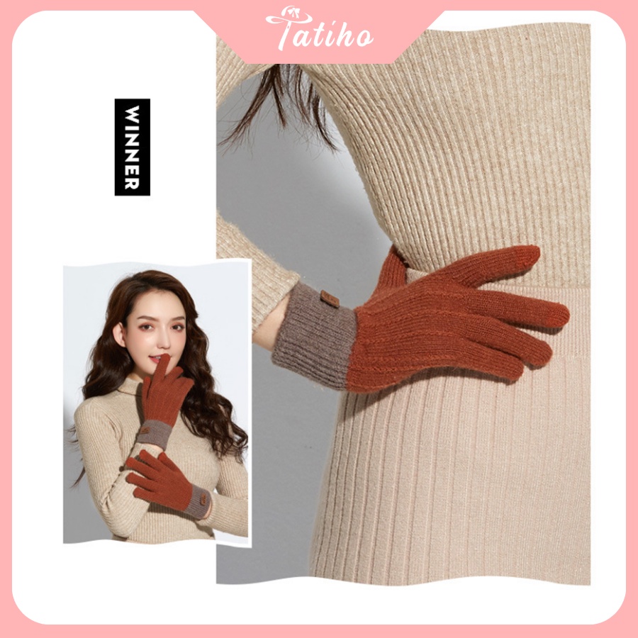 Găng Tay Len, Bao Tay Nữ Giữ Ấm Mùa Đông Golove Joy Cảm Ứng Từ - Mã BT002