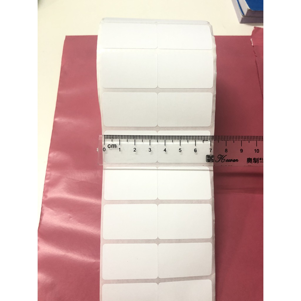 10 Cuộn giấy in mã vạch 35x22  - Decal nhiệt 2 Tem 35x22mm