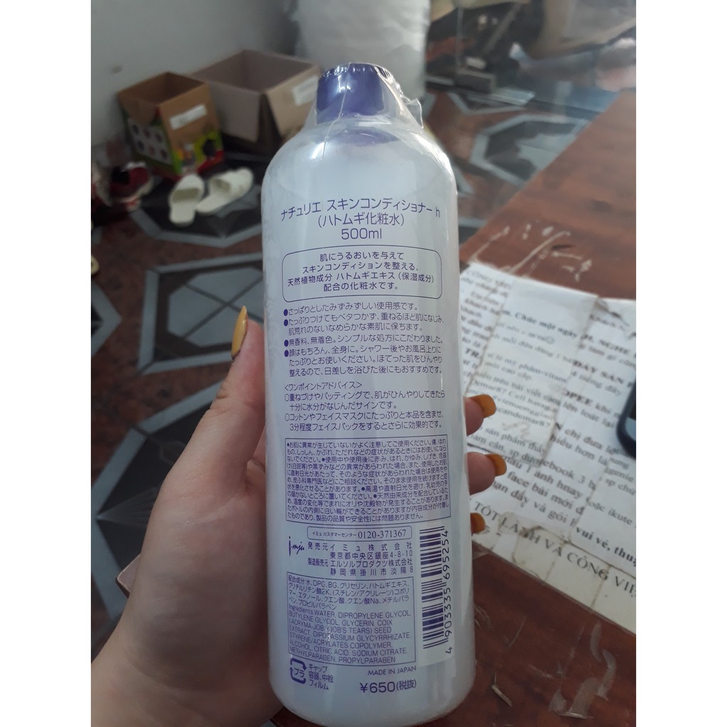 Nước Hoa Hồng Ý Dĩ Naturie Hatomugi Nhật