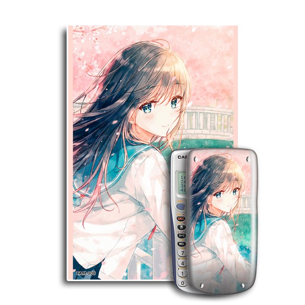 Decal trang trí máy tính Casio/Decal trang trí máy tính Vinacal Truyện Tranh Anime 008