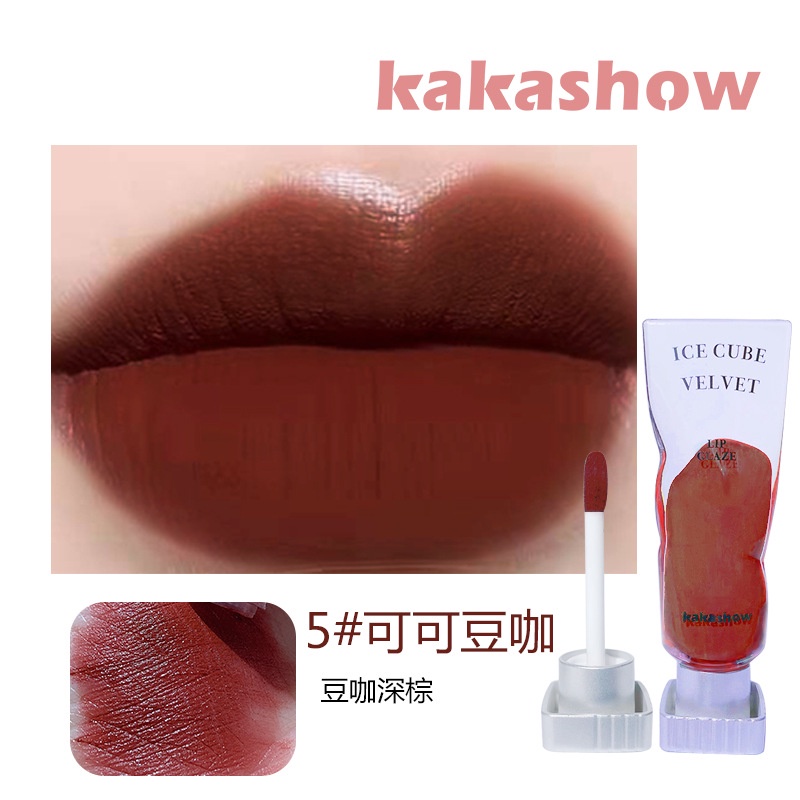 ✨Son Môi KAKASHOW 6 Màu Tùy Chọn Chống Thấm Nước Thương Hiệu Chất Nhung Lì Không Phai Màu Không Dính Cốc