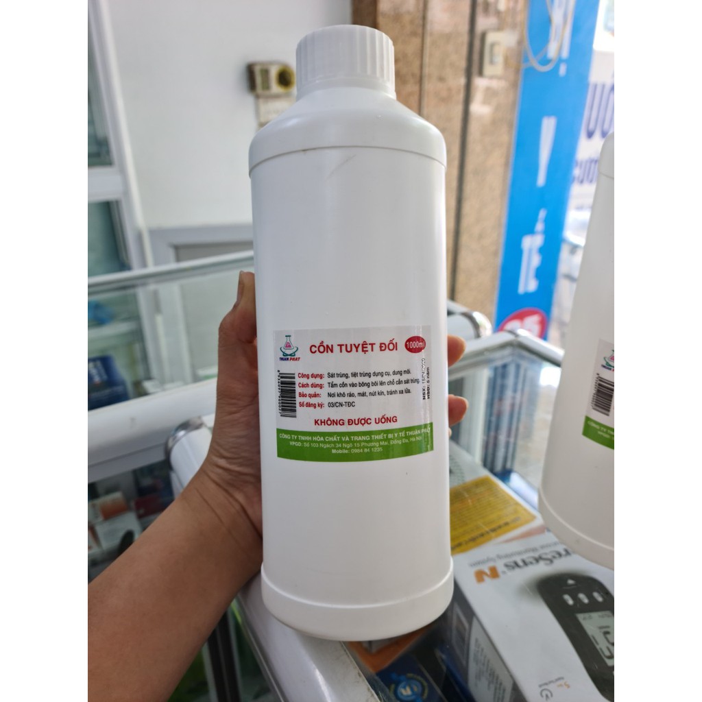 1000ml cồn tuyệt đối