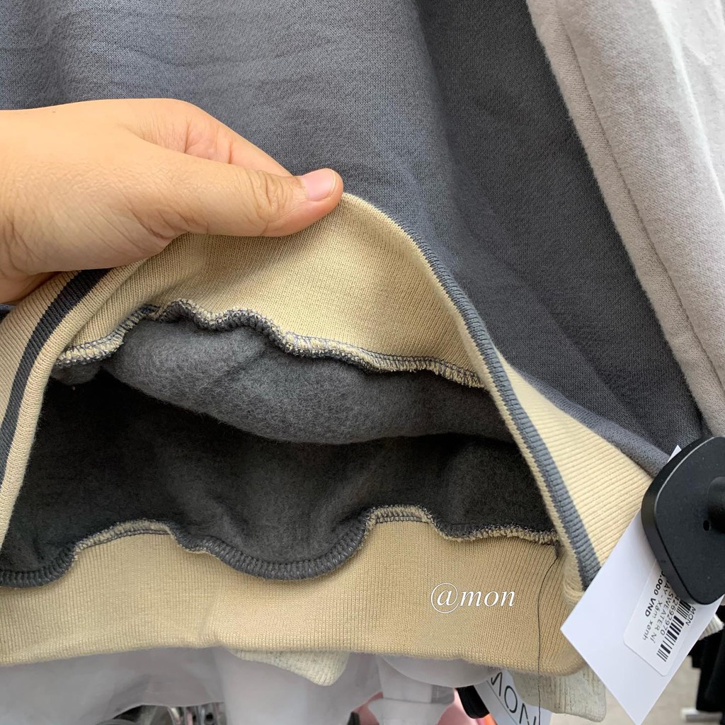 2012024 Áo sweater nỉ bông bóng chày, áo nỉ ulzzang, áo nỉ nữ freesize | BigBuy360 - bigbuy360.vn