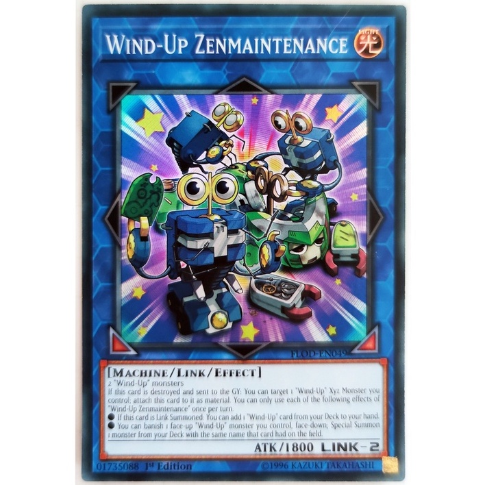 [Thẻ Yugioh] Wind-Up Zenmaintenance |EN| Super Rare