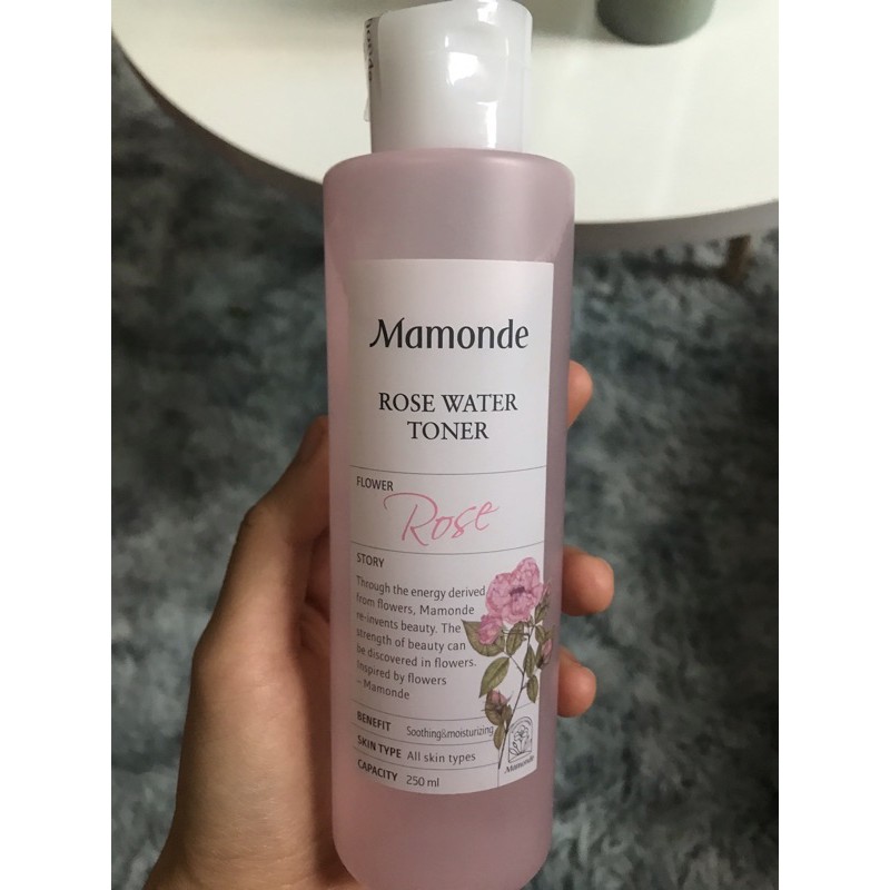 Review nước hoa hồng Mamonde Rose Water Toner: Cấp ẩm, làm mềm da 250ml