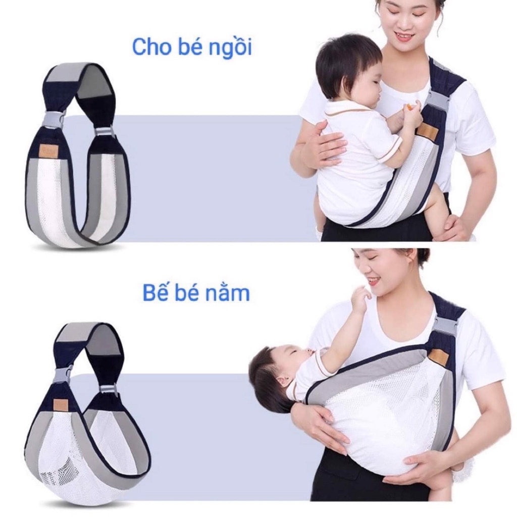 Địu lưới đa năng các tư thế cho bé