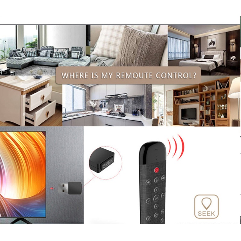 Bộ Bàn Phím Và Chuột Không Khí Con Quay Hồi Chuyển 2 4G W2pro Điều Khiển Từ Xa