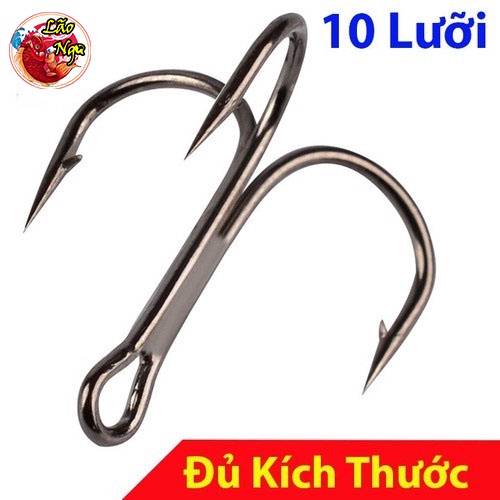 Lưỡi 3 Tiêu Lưỡi Câu 3 Tiêu Hàng Đẹp Chất Lượng Cao - ( 10 chiếc )