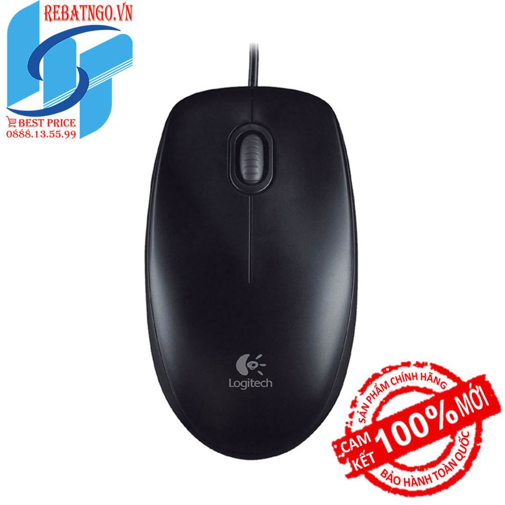 Chuột máy tính Logitech B100 Đen