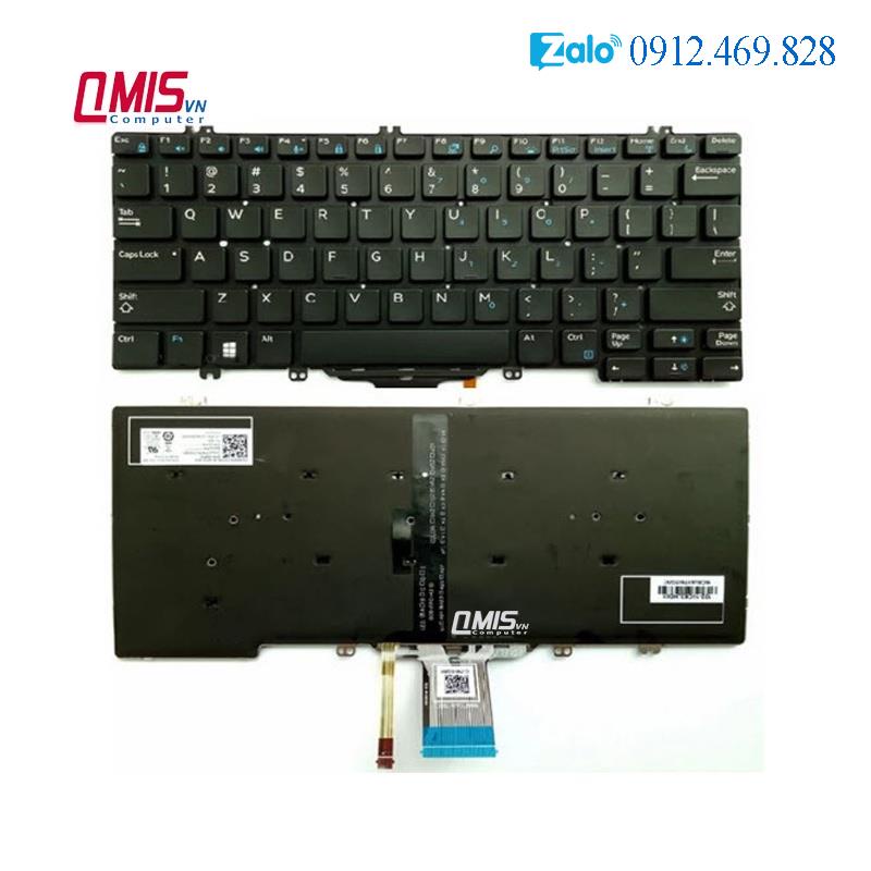 Bàn phím laptop Dell Latitude 5280 5288 5289 7280 7290 7380 7390, E5280 E5288 E5289 E7280 E7290 E7380 E7390 - CHUẨN US