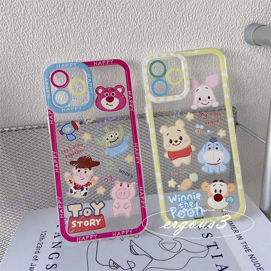 Ốp điện thoại in Toy Story/Winnie The Pooh thích hợp cho iPhone 14 13 12 11 Pro Max Se 2020 Xs 8 7 6s Plus