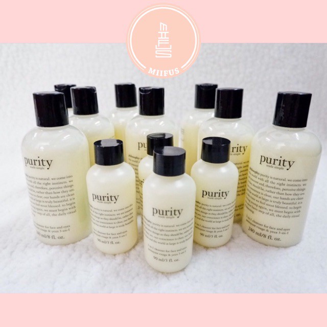 (có sẵn) sửa rửa mặt purity các loại