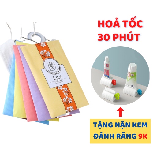 Túi Thơm Thảo Mộc MINISTORE Tinh Dầu Tự Nhiên Treo Phòng Ngủ - Gói Thơm Mini Để Tủ Và Móc Treo Trong Suốt