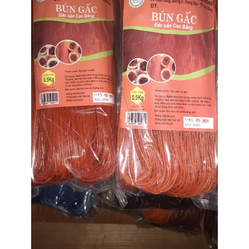 bún gấc Cao Bằng gói 0.5kg