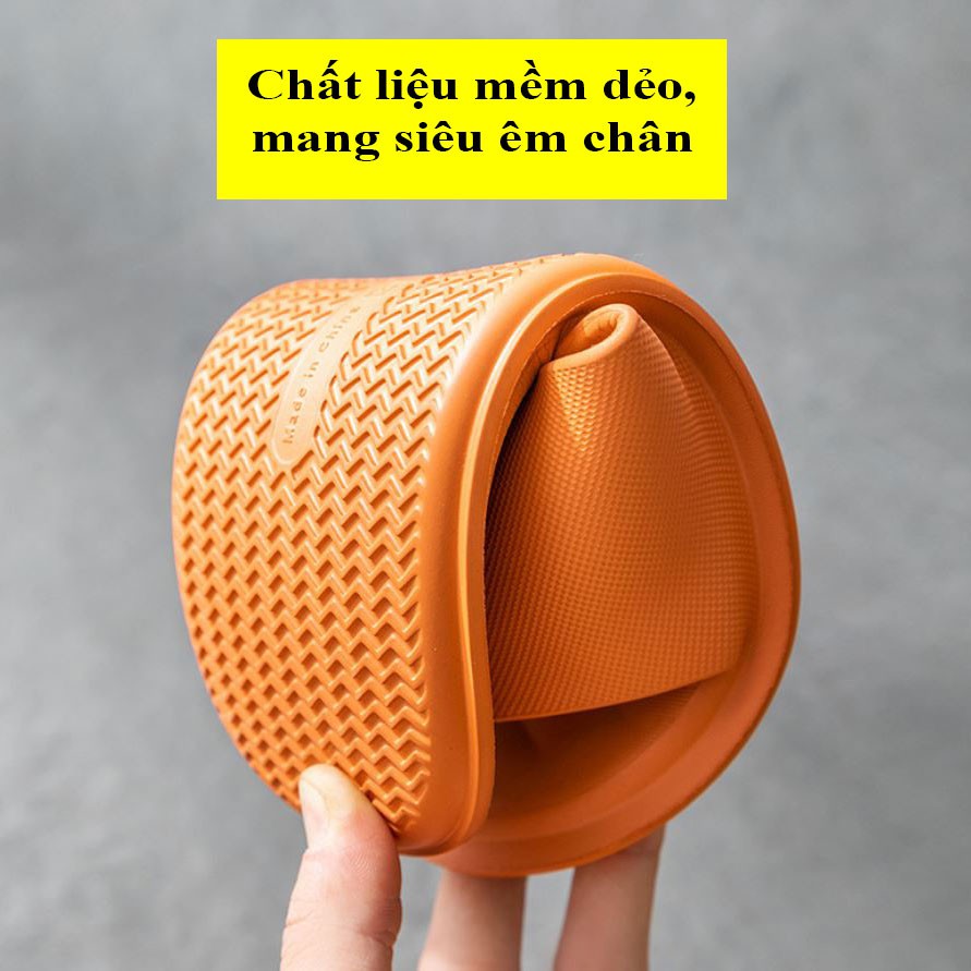 Dép đi trong nhà tắm, nhà vệ sinh, văn phòng nữ nam unisex chống trượt cute cao cấp TINZ|Mã 004