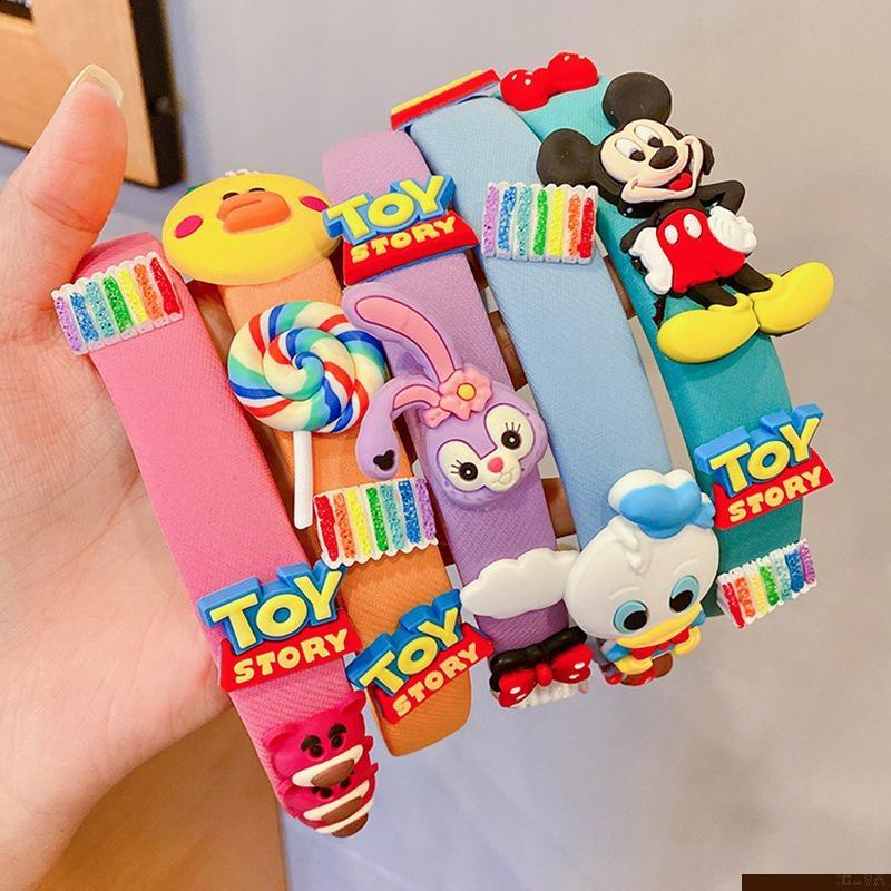 Cài tóc mềm chống trượt họa tiết hoạt hình dễ thương cho bé gái