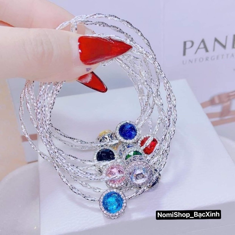 Vòng tay xoắn mix charm  xịn đẹp Mainomi Shop Bạc Xinh