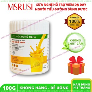 Sữa nghệ Hera Hera Milk Thực phẩm cho sức khỏe dạ dày Hệ tiêu hóa khỏe - Giúp đẹp da [Hộp 100g] 5-7 ngày uống
