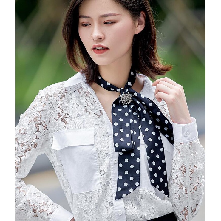 Ghim Cài Khăn Choàng Lụa Hình Bông Tuyết Ngôi Sao Bát Giác Màu Vàng Kim Phong Cách Dongdaemun Corsage Cá Tính Dễ