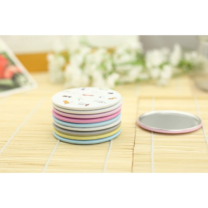 Gương Mini Cầm Tay Đáng Yêu - Gương tròn bỏ túi tiện dụng