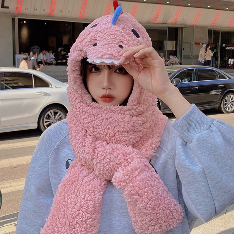 Bộ Đồ Thời Tiết Mùa Thu Đông 3 Trong 1 Gồm Mũ + Găng Tay + Khăn Choàng Lông Nhung