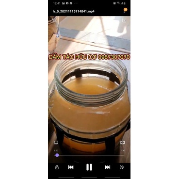 GIẤM TÁO HỮU CƠ DẤM TÁO THANH LỌC 1000ML