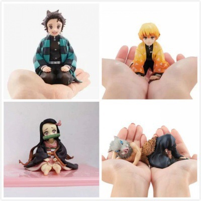 Mô Hình Nhân Vật Kamado Tanjirou Agatsuma Zenitsu Kamado Nezuko Hashibira Inosuke Bằng PVC
