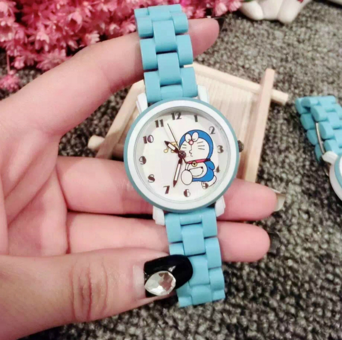 Đồng Hồ Đeo Tay Dây Sứ Mặt Hình Doraemon Dễ Thương | BigBuy360 - bigbuy360.vn