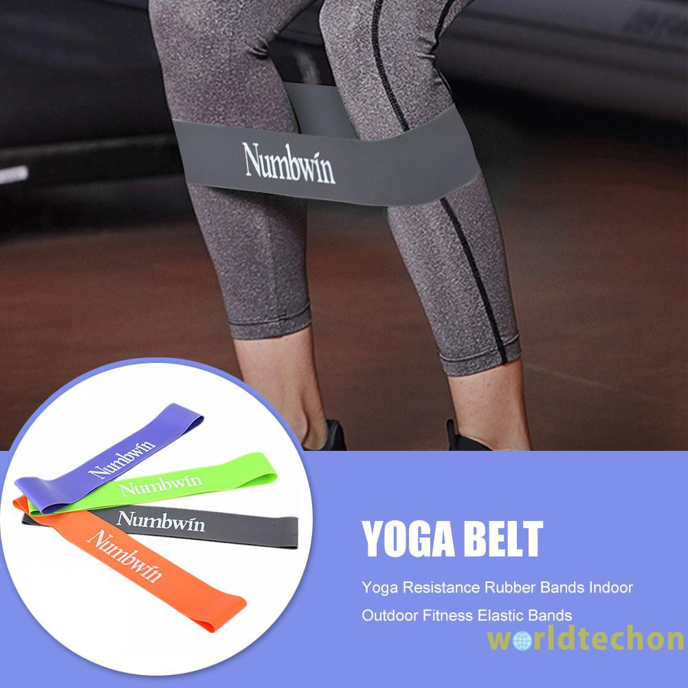 READY STOCK Men Women Latex Yoga Resistance Band Set Purple Green Grey Orange 600mm