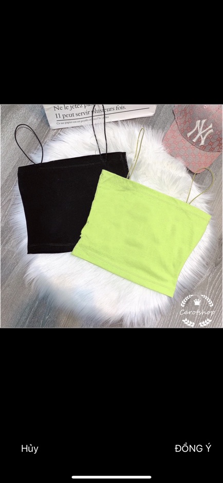 Áo 2 dây croptop dây bún siêu xinh - Carotshop - Freesize dưới 51kg | BigBuy360 - bigbuy360.vn