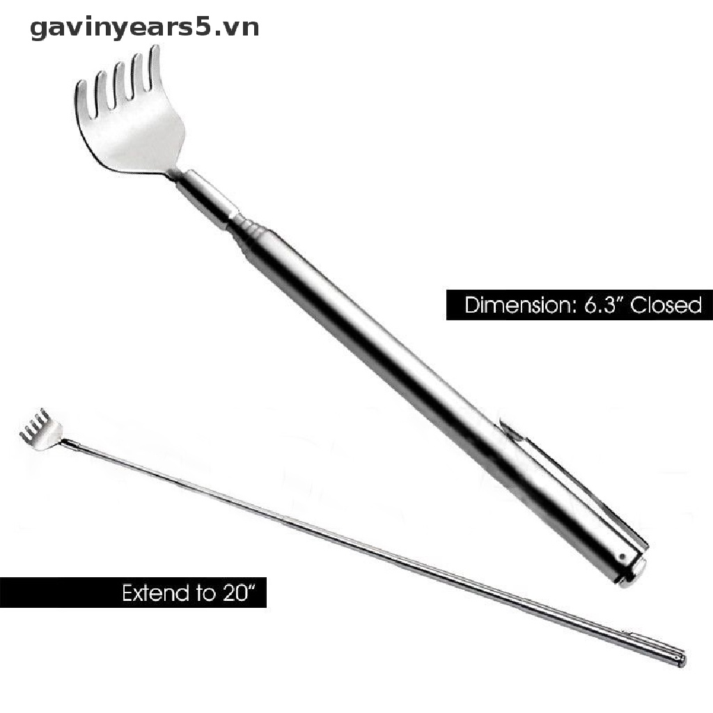 Cây gãi lưng bằng thép không gỉ có thể kéo dài tiện lợi
