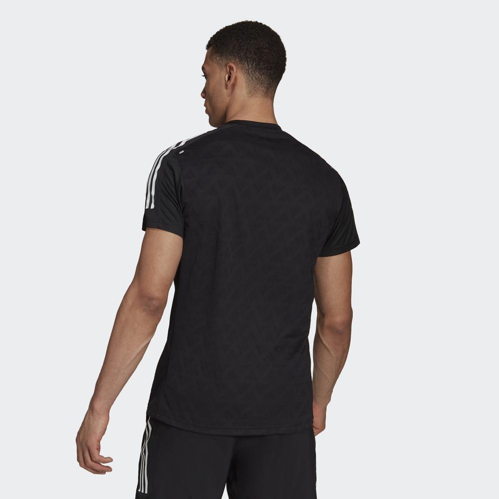 Áo Tee adidas RUNNING Nam Áo thun chạy bộ 3 Sọc Own The Run Màu đen H36450