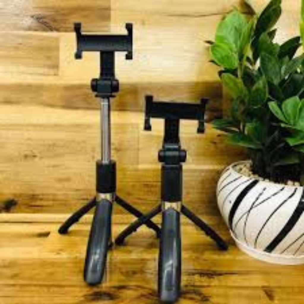 Gậy chụp hình Selfie  CAO CẤP  Gậy chụp hình Stick Tripod L01 Có 3 Chân Đỡ - Nút Bấm Bluetooh Hàng Cao Cấp